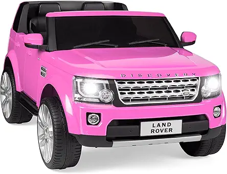 12V Licensed Land Rover Ride-On Car, 2-Seater, Remote Control, MP3, Pink - Best Choice Products