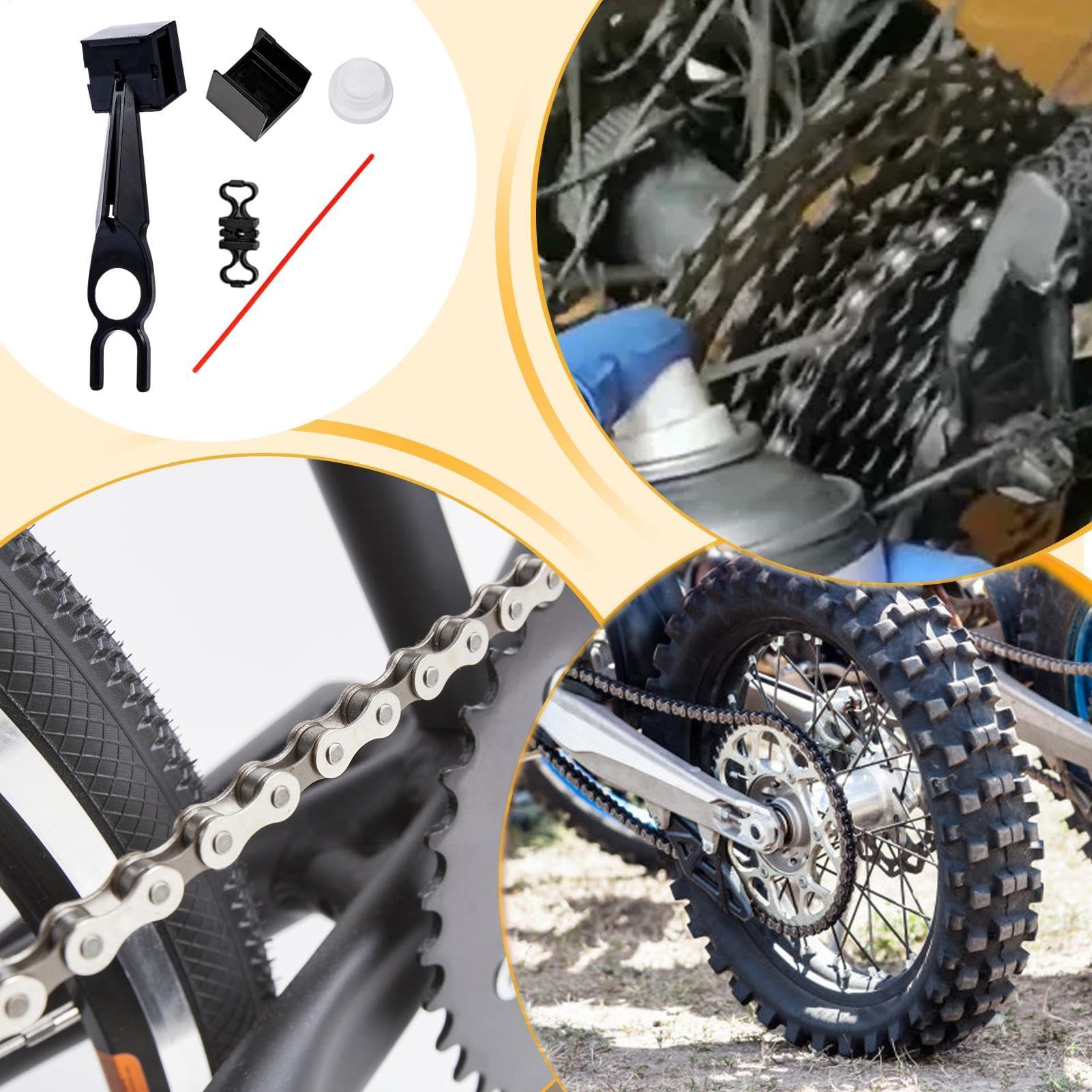 Applikator für Motorrad Ketten Schmiermittel - Präziser Öler - Spritzwassergeschütztes Kettenöl-Werkzeug | Für Motorradfahren Reinigung Wartung und mechanische Komponenten