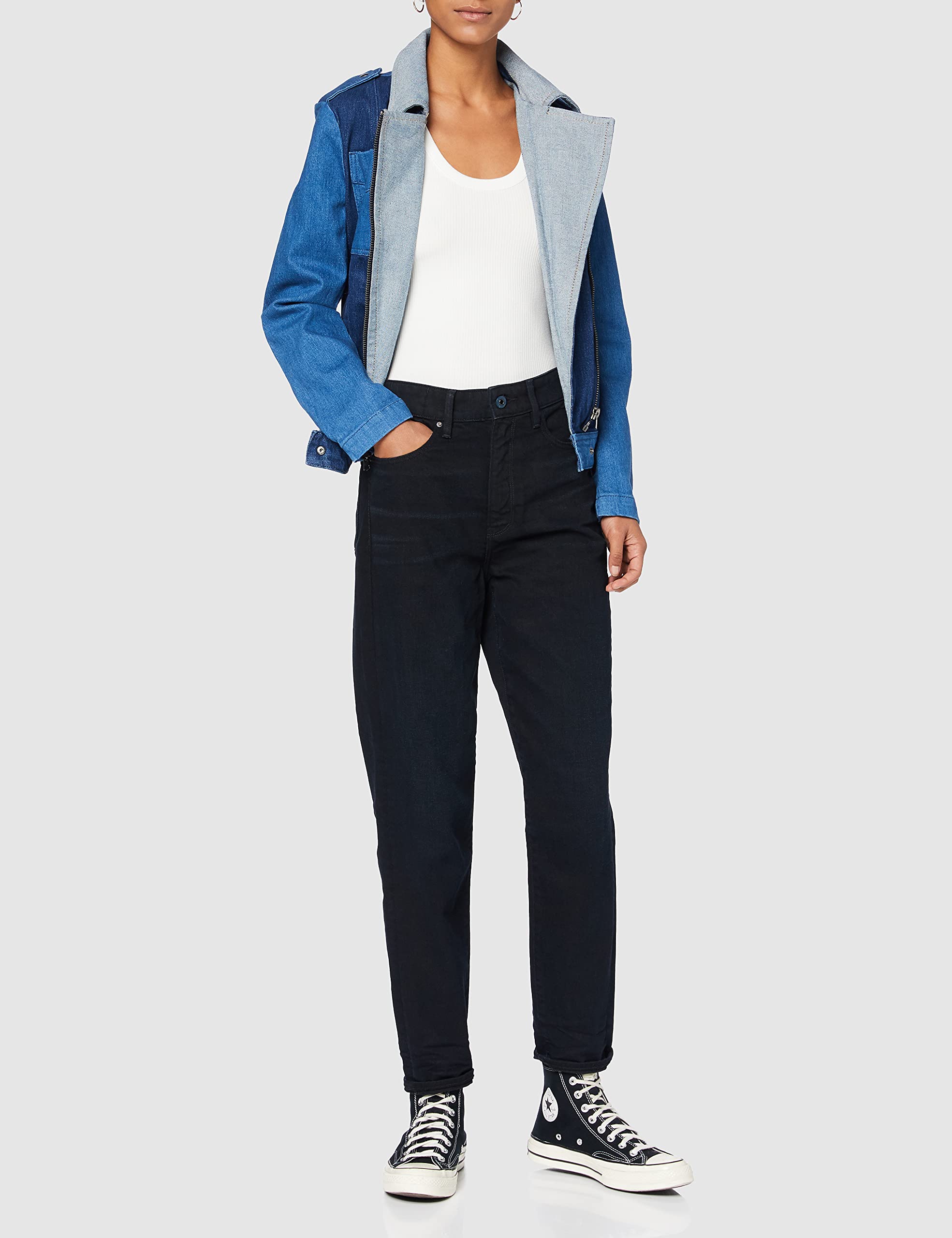 G-STAR Jeansy Janeh Ultra High Mom Ankle - Dżins Kobiety