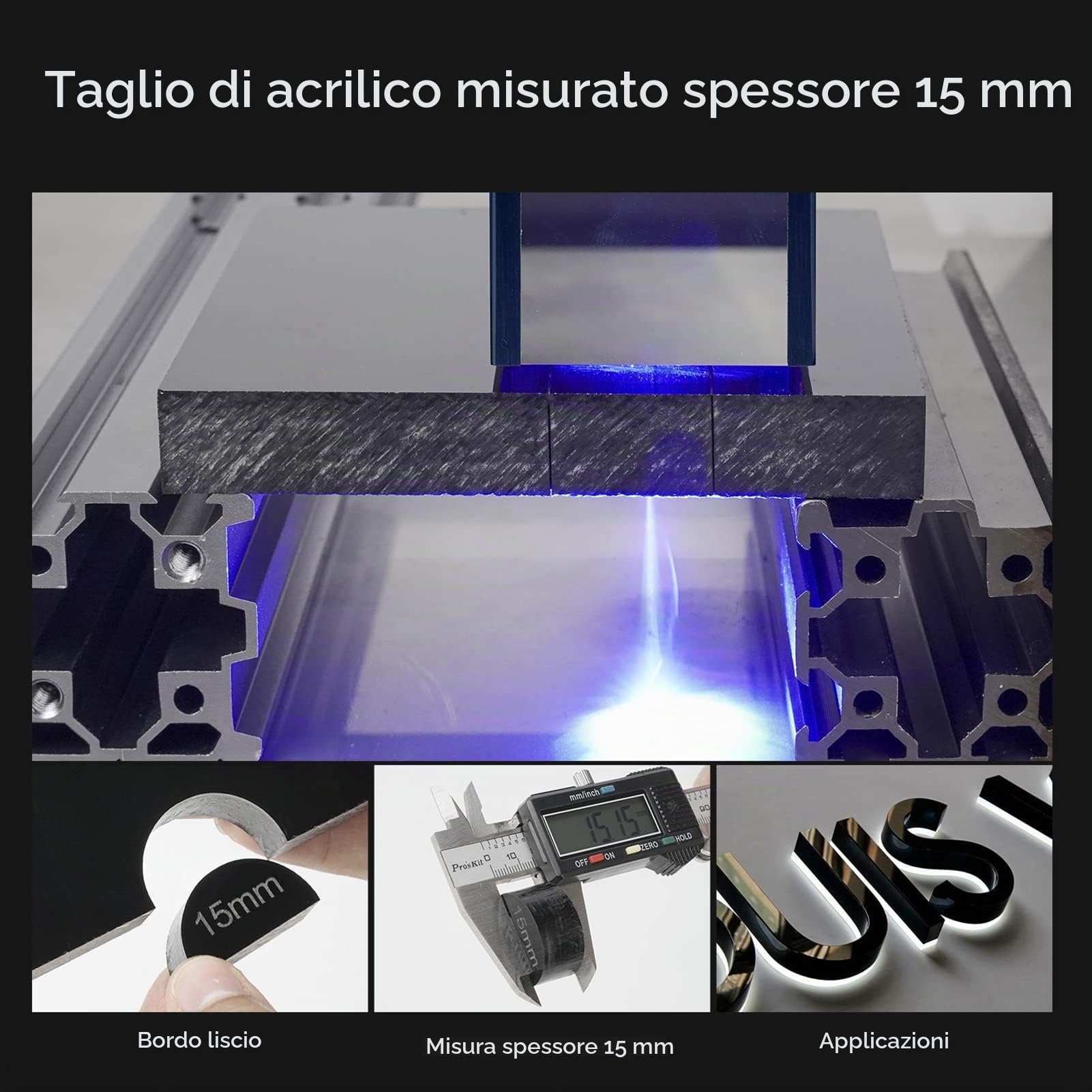 ATOMSTACK A10 Pro 50W Macchina per Incisione Laser con Rullo Rotante R3 Pro, Incisore Laser da 10W con Taglio Laser a Fuoco 0.08mm² per Compensato, Acrilico, Carta e Pelle