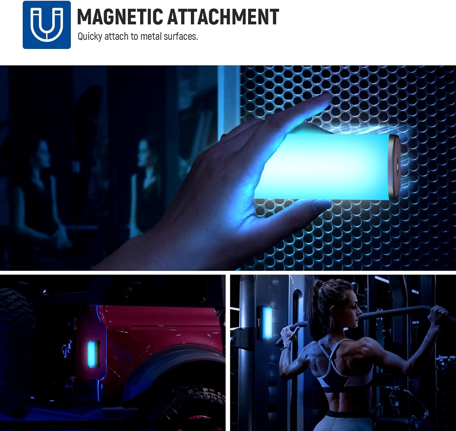 NEEWER Pro Magnetic Handheld Light Wand with APP DMX Control/Custom Effects/Light Group, 360° Full RGB, 2600mAh 2500~10000K Dimmable LED Lighting CRI97 17 Scenes for Video Recording Streaming, TL98C