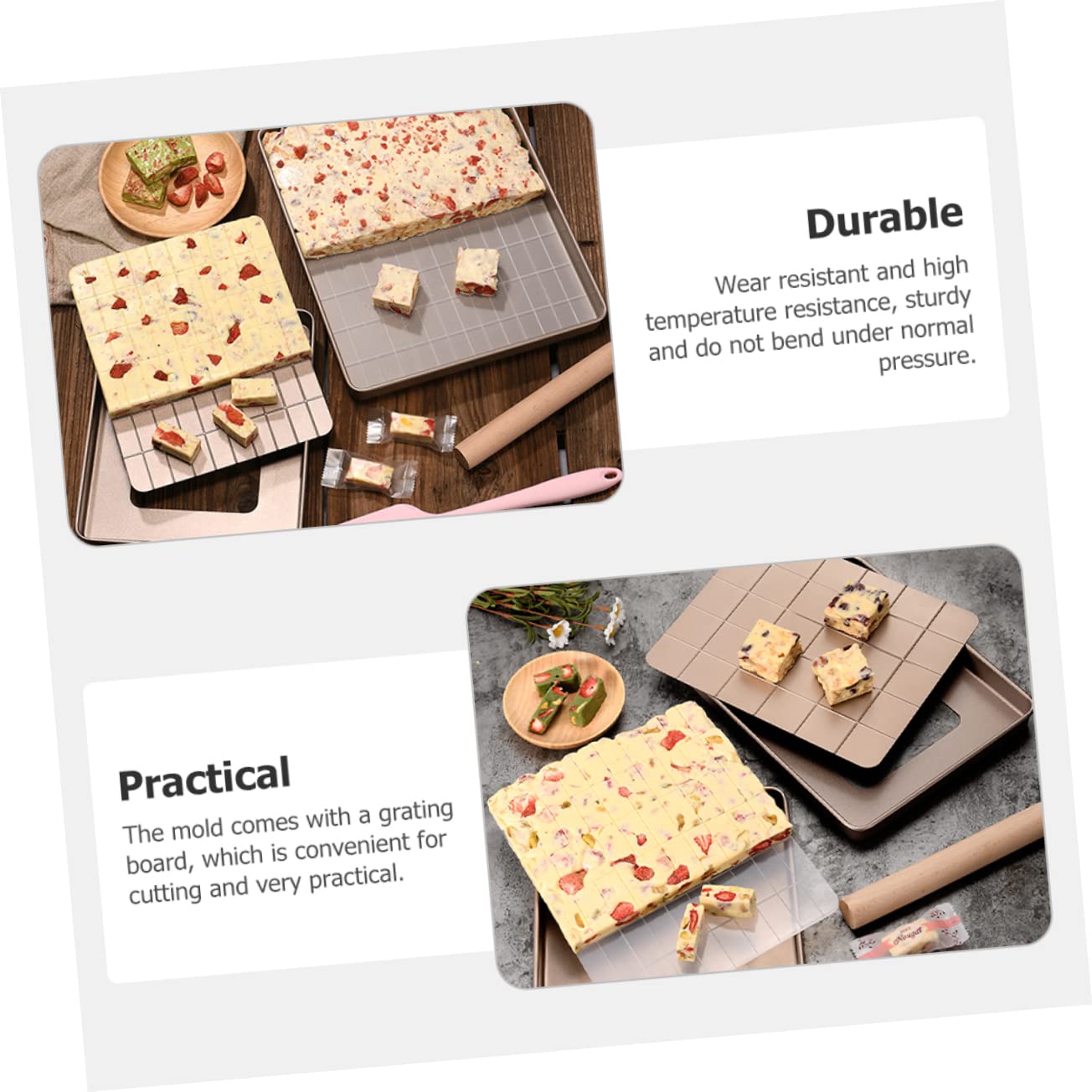 Ciieeo Stampo Per Crostate a Microonde e Utensili Per Pasticceria Al Torrone in Metallo, Set Da 3 Pezzi Base Attiva, Resistente All’usura, Per Cene in Famiglia e Feste
