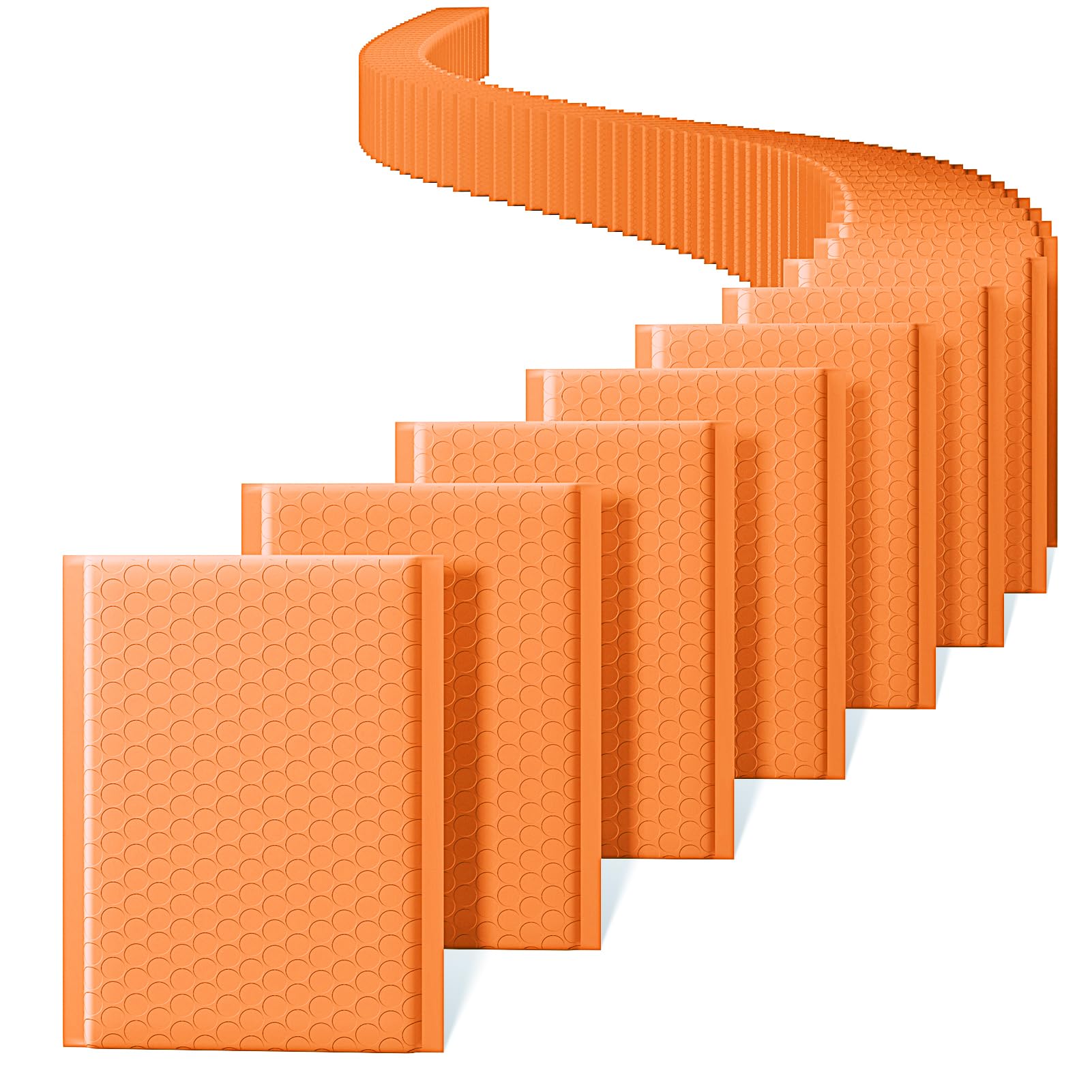 Switory 6x10 Padded Envelopes 25 Pack Bubble Envelopes, Self-Seal Waterproof Shipping Bags, Bubble Mailers for Shipping, Packaging for Business (Orange)