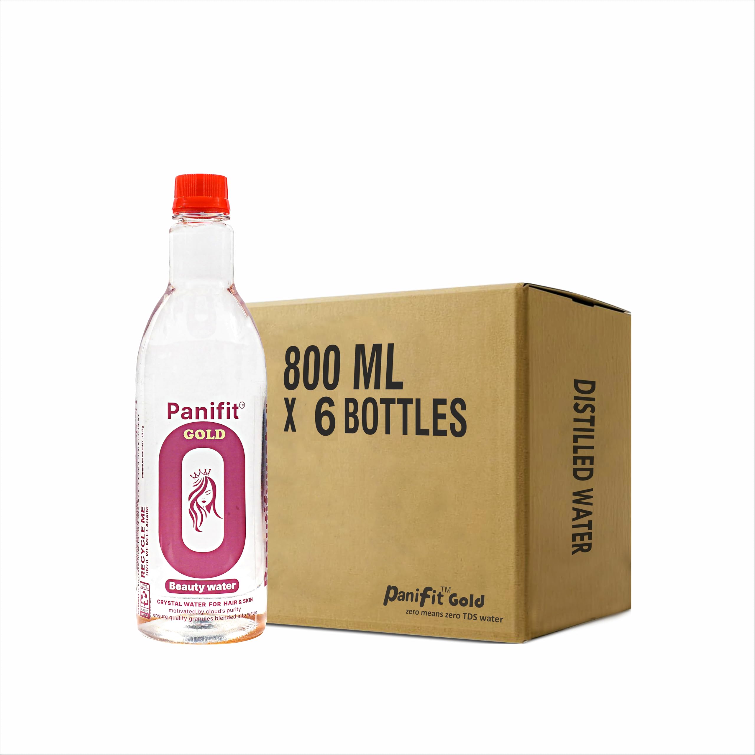 Panifit Premium Zero TDS & pH balance Distilled Beauty Water – 100% Pure, Chemical-Free & Mineral-Free Water for Skin care, Hair Care, Face Packs, facial Steamers, hair spa & Salon Use | Cosmetic DIY | Safe for All Skin Types 800 ml (pack of 6)-image-47