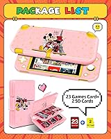 Vista 3 de Xinocy for Nintendo Switch Lite Case & Game Card Case with 24 Game Holder