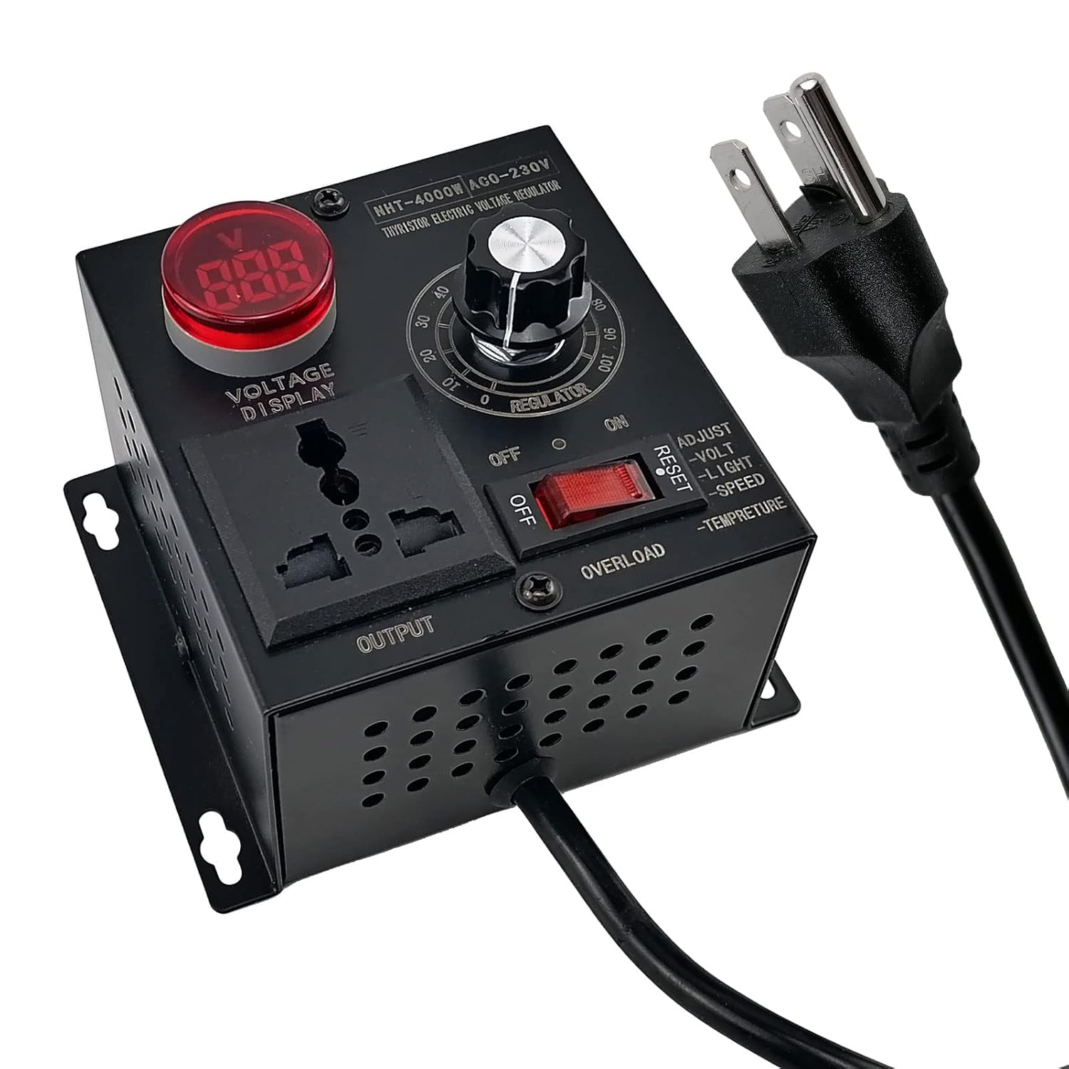 AeKeatDa 4000W AC Variable Fan Speed Controller 220V Electronic Voltage