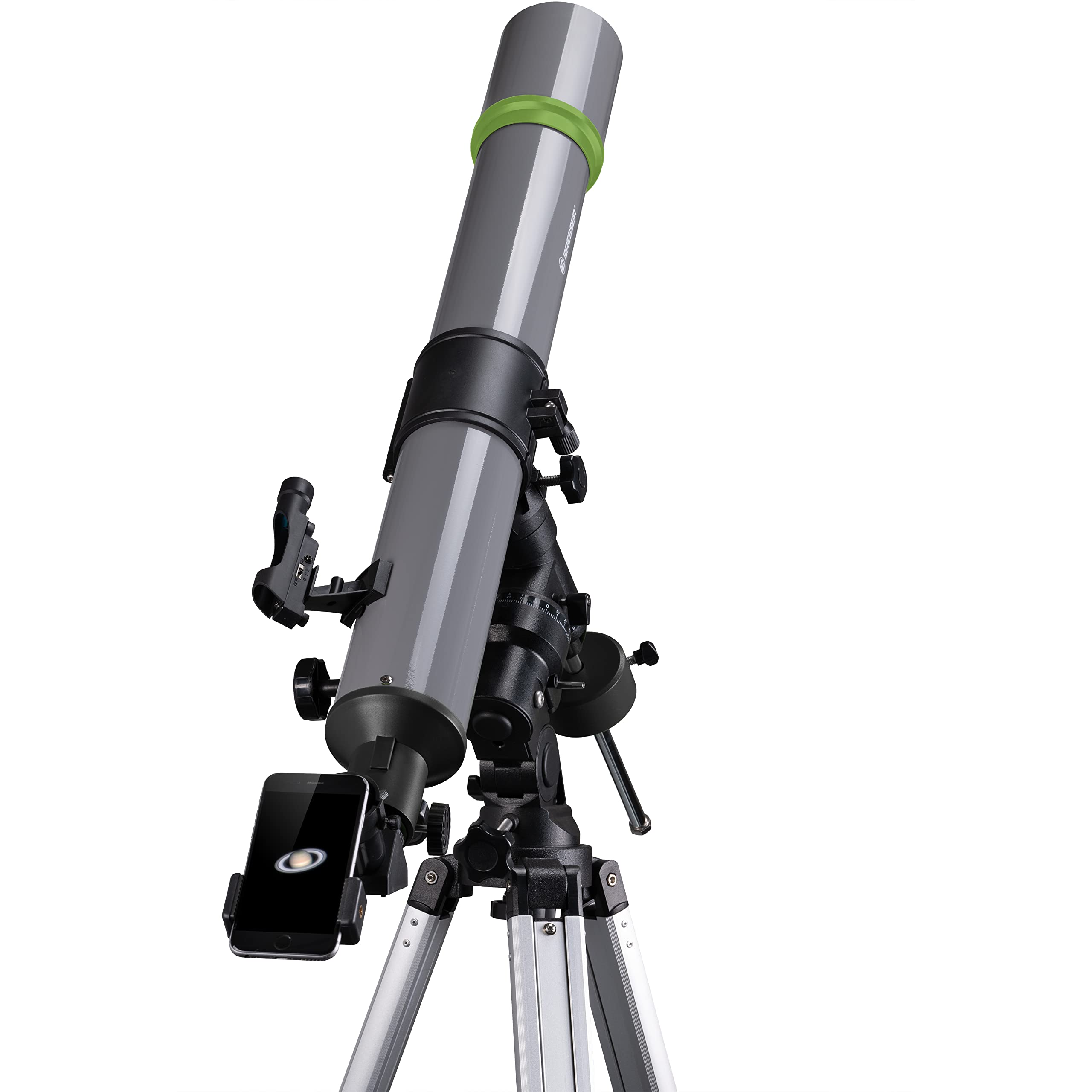 Bresser 90/900 EQ3 TELESCOPIO ASTRONOMICO, Negro/Gris