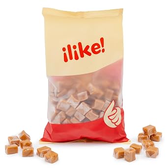 Caramel Candy Individually Wrapped, Vanilla Caramel Cubes, 2 Lb Bag | Chewy Candy for Snacking and Baking