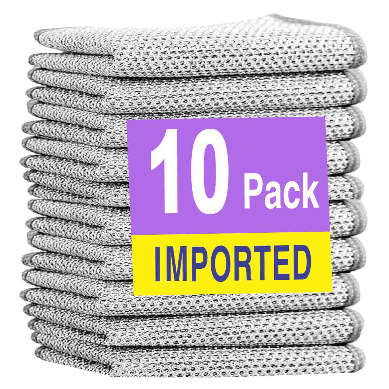 VIKAT Dish Wash Scrubber Multipurpose Vessel Washing Scrub Non Scratch Steel Wire Mesh Dish Washing Scrubber Dishcloth for Dishes, Sinks & Counters Easy Rinsing, Machine Washable – Pack of 10 VIKAT Dish Wash Scrubber Multipurpose Vessel Washing Scrub Non Scratch Steel Wire Mesh Dish Washing Scrubber Dishcloth for Dishes, Sinks & Counters Easy Rinsing, Machine Washable – Pack of 10