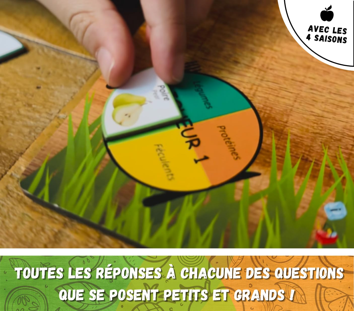 La Cantine des Champions - Jouer et Bien Manger - Jeu éducatif magnétique pour Enfants - Alimentation équilibrée, Organisation des Repas & activité Physique - Maison, école, collectivités - Dès 3 Ans