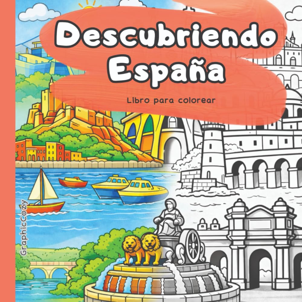 Descubriendo España: Libro para colorear