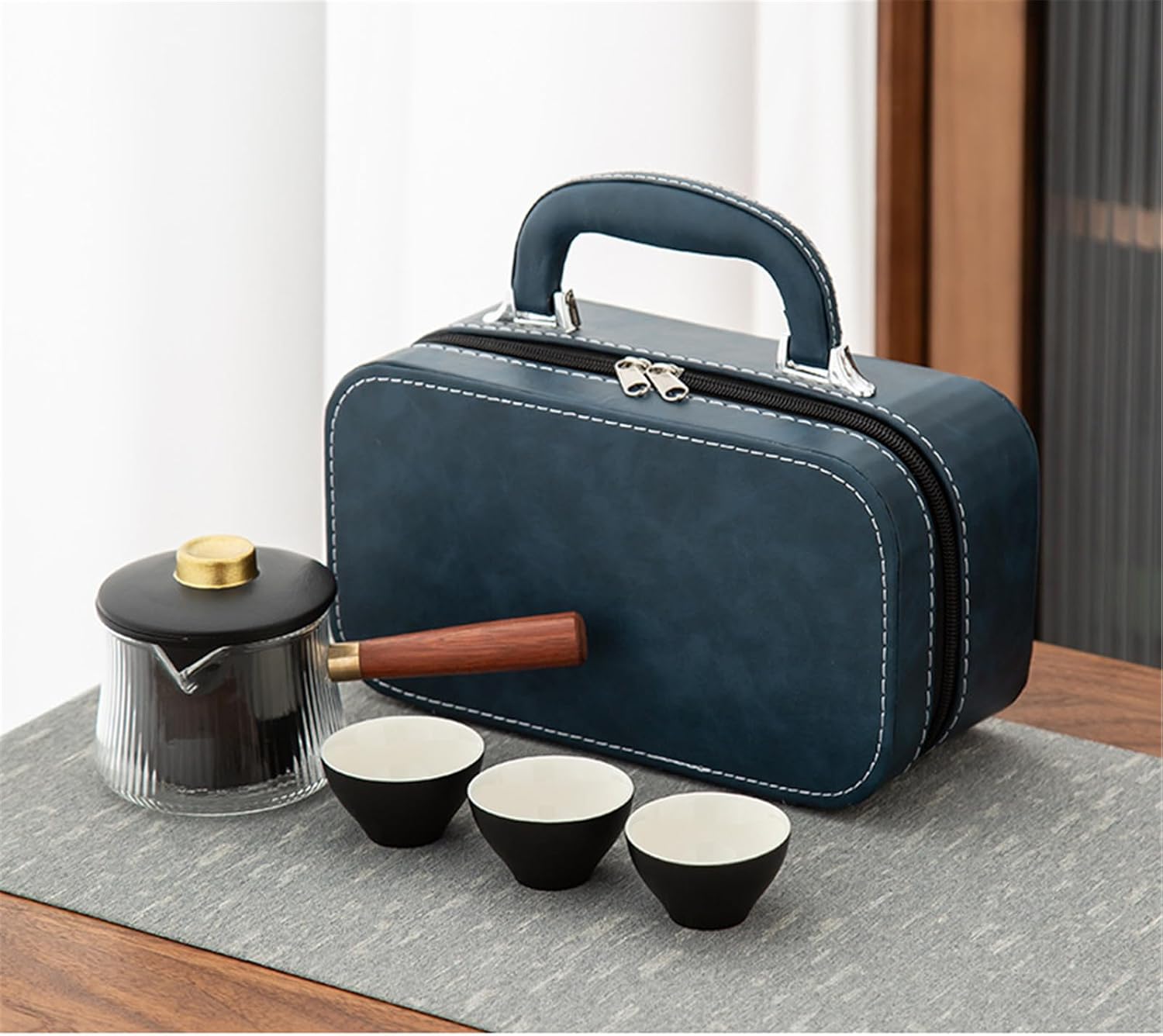 Ceramic Teapot with Tea Canister Tea Set-Sets3