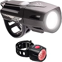 Vista 1 de CYGOLITE Zot 250 Lumen Headlight & Dice TL 50 Lumen Tail Light USB Recargable Bicicleta Luz Combo Set, Negro, Rojo, Compacto