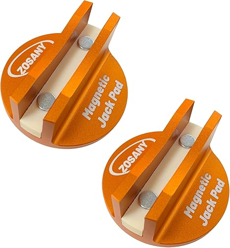 ZOSANY Almohadilla magnética universal, 2 adaptadores de gato de soldadura con ranura grande, almohadilla magnética ranurada de aluminio, adaptador