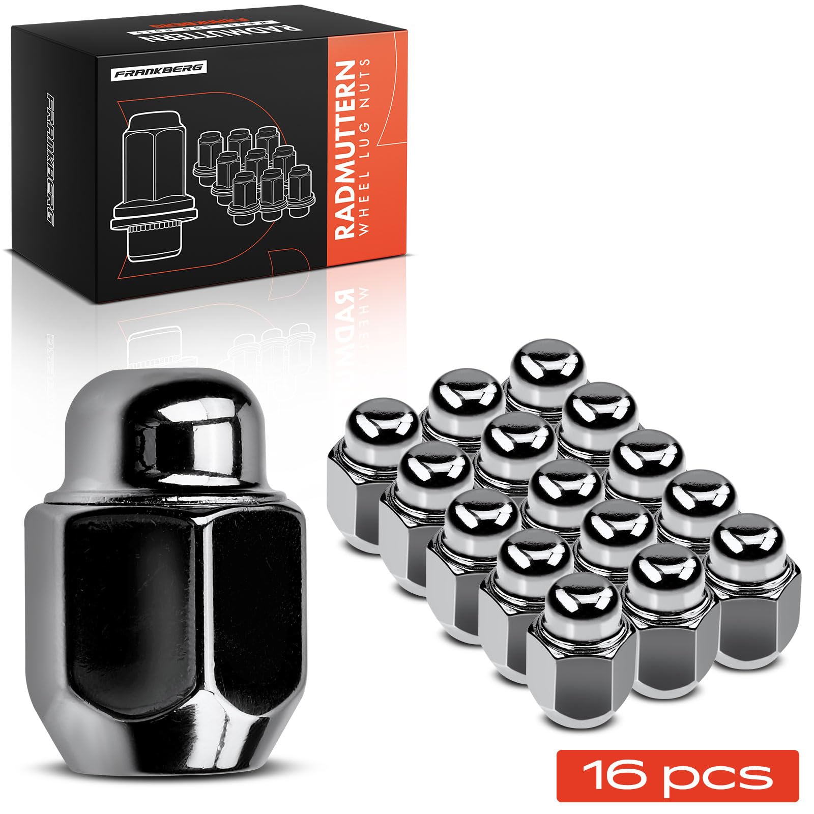 Frankberg 16x Dado ruota Anteriore posteriore Compatibile con H i10 i20 i30 i40 G70 Accent Atos Coupé Elantra Galloper II nesis Grandeur 1994-2025