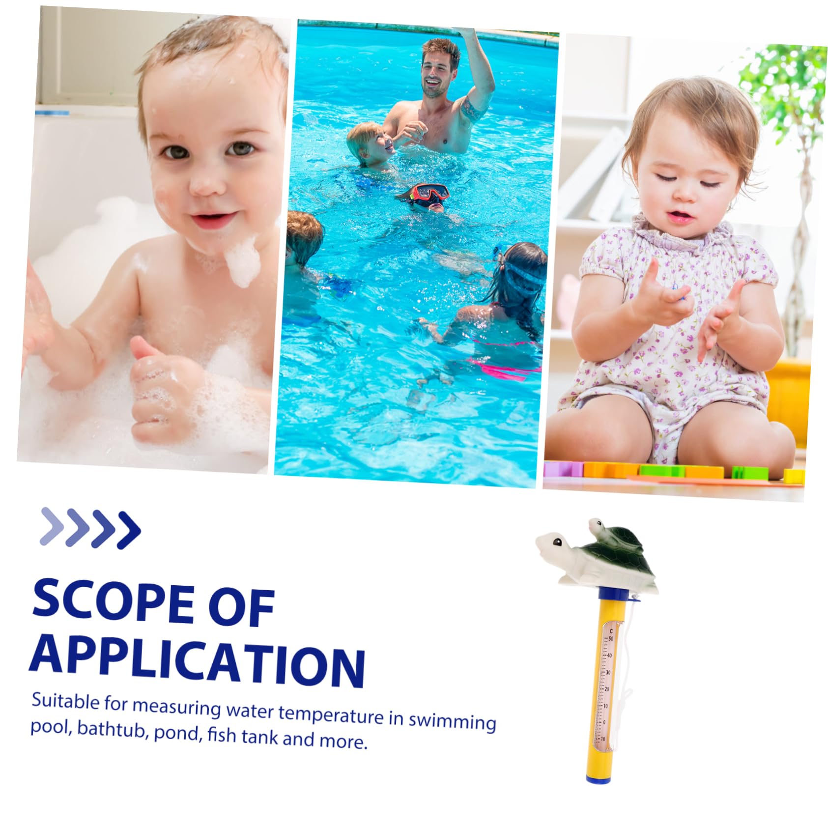 YARNOW 4 Pièces thermomètre à eau thermomètres de température de bain pour bébé de bain thermometre de de spa pour à remous de piscine
