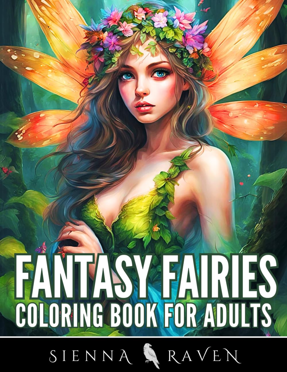 Fantasy Fairies: Fairy Coloring Book for Adults (Fantasy Coloring Book)