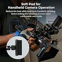 Vista 3 de SMALLRIG Almohadilla de pecho ligera con abrazadera de varilla LWS de 0.591 in para operación de cámara de mano - MD3183