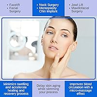 Vista 4 de Vendaje de correa de barbilla posquirúrgica para mujer, envoltura de compresión para cuello y barbilla, adelgazante de cara, ajuste de la papada (S)