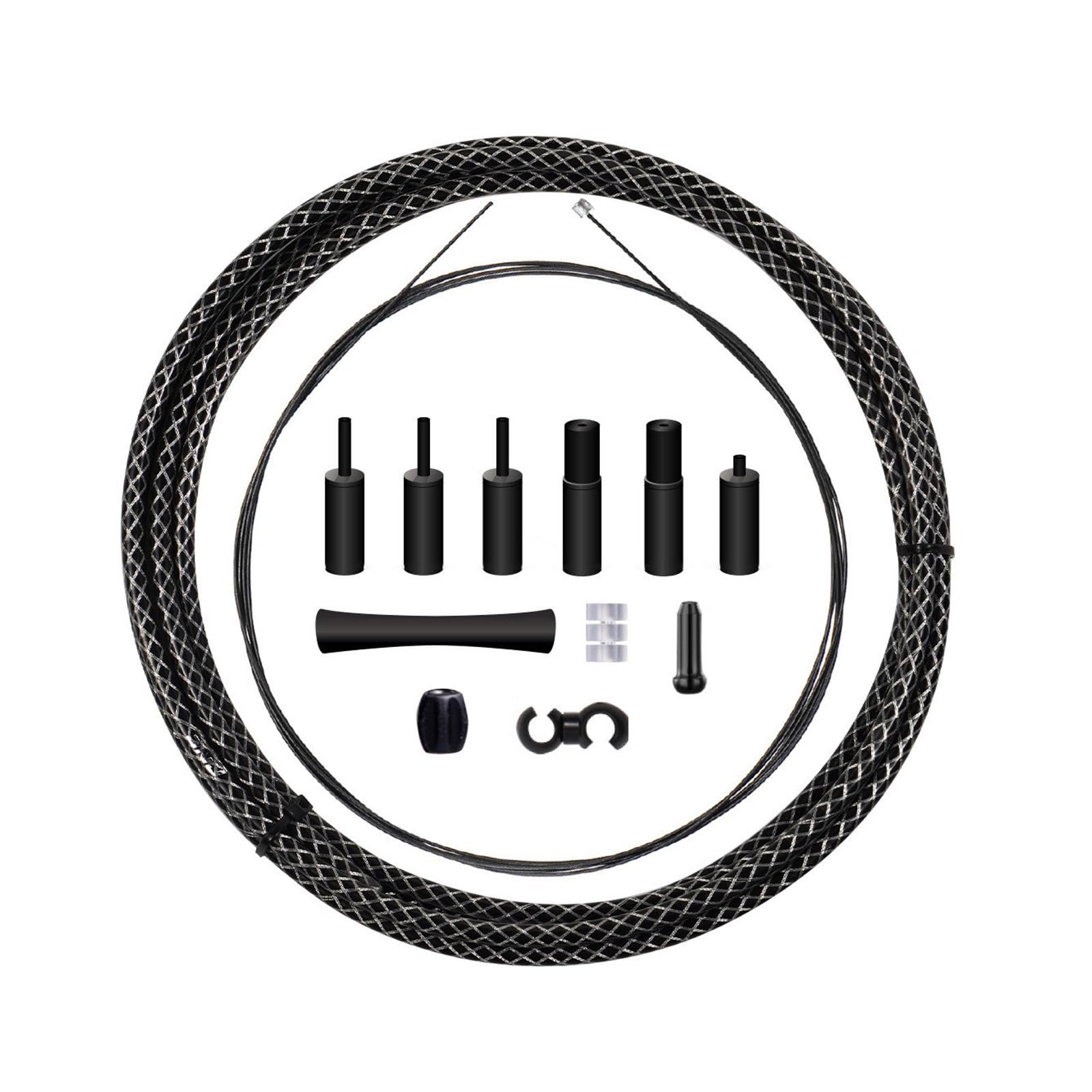 Braided Bike Shifts Housing Inner Wire Kits Mountain Bikes Derailleurs Cable Set with Housing Enduring Bicycle-Cable Set