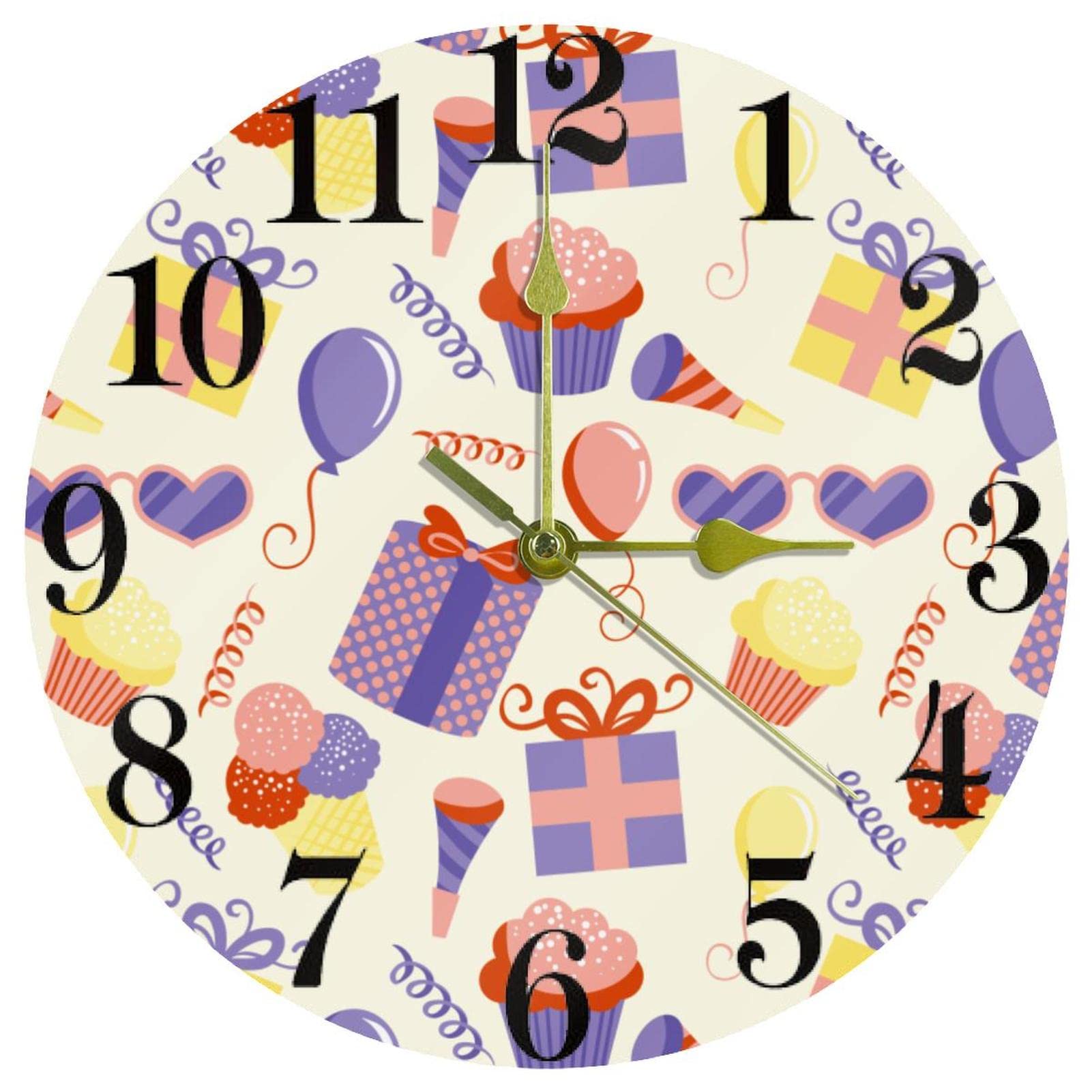 Horloge murale pour enfants silencieuse pour en finir avec le tic-tac