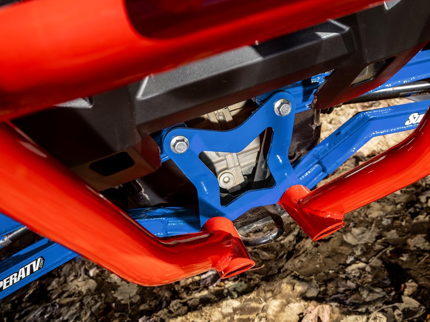 SuperATV Heavy-Duty High Clearance Boxed Rear Radius Arms/Rods for Polaris RZR Models | Voodoo Blue/Velocity Blue | 4x Stronger Than Stock | Will Not Fit With Polaris Rear Bumpers