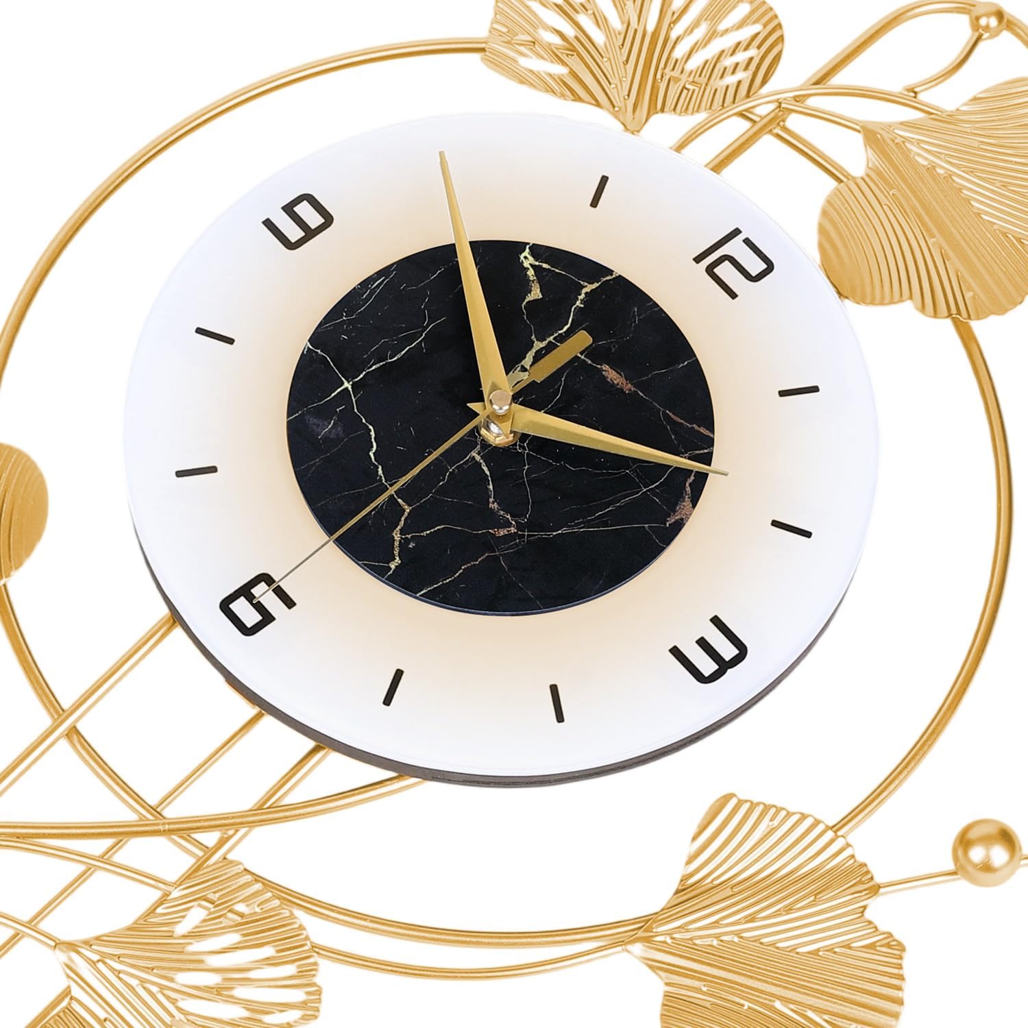 Wall Clock with Light ,Large Decorative Clock for Living Room,Silent Non Ticking Clock with Pendulum,Battery Operated Oversized Modern Wall Art for Bedroom,Farmhouse,Office Wall Decor / 27.9*16.5 Inch