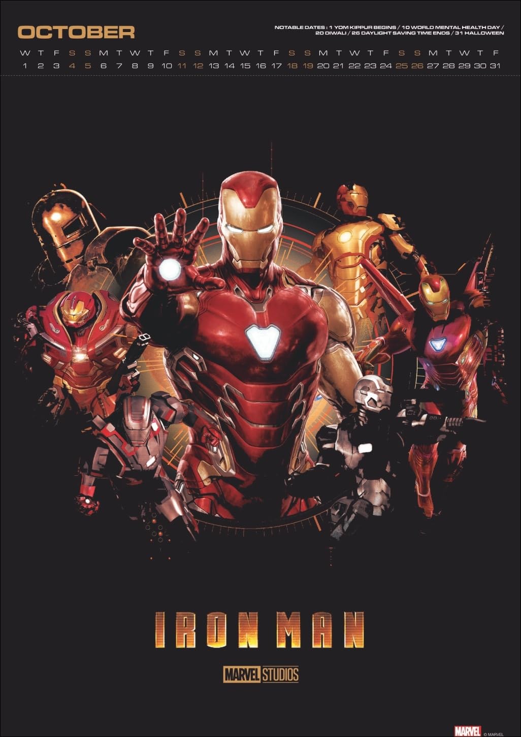 Marvel Posterkalender 2025: Die coolsten Plakate der Superhelden aus dem MCU in einem Jahres-Wandkalender für Kino- und Comic-Fans. Wand-Kalender im Hochkantformat 29,4 x 41,8 cm
