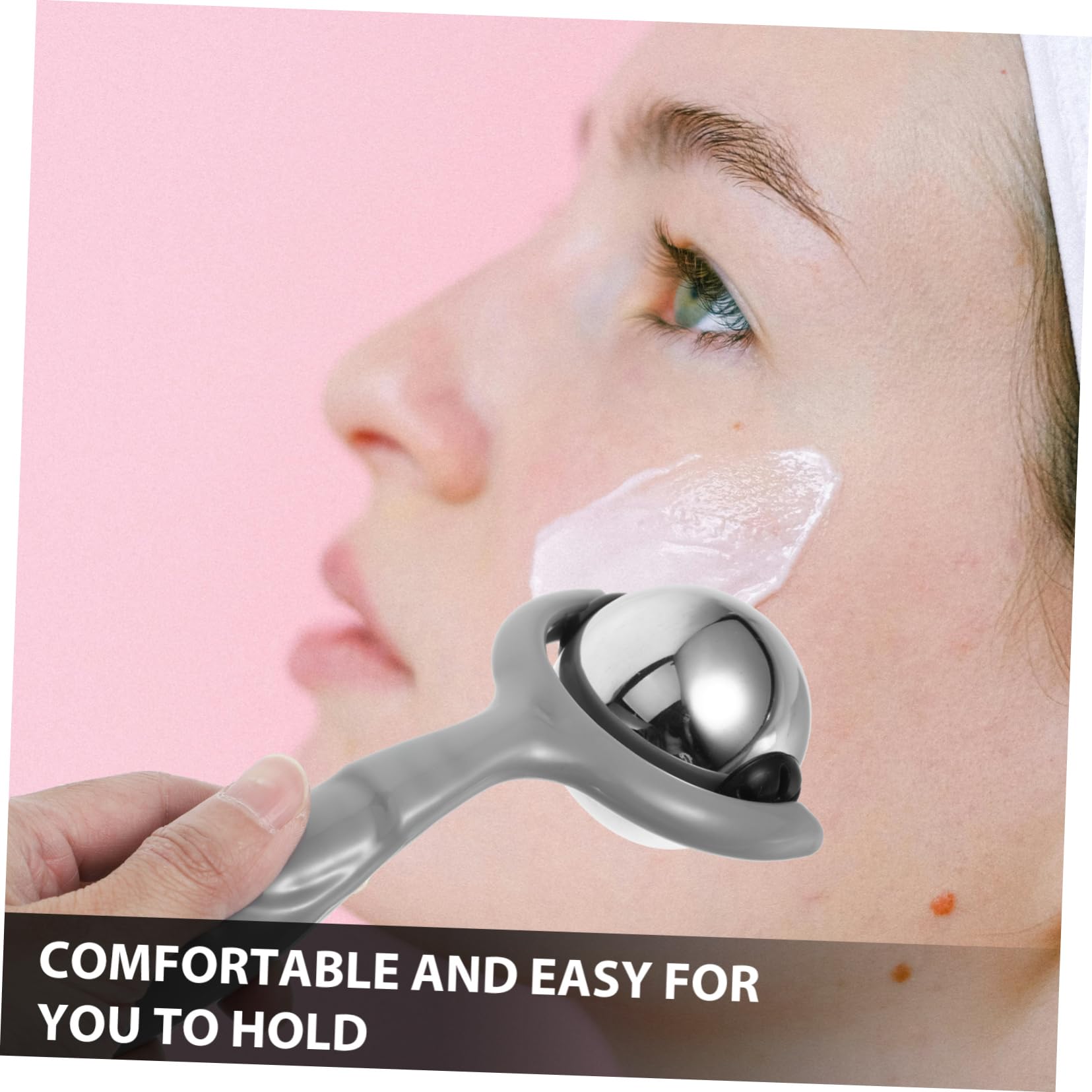 3 Stück Gesichts-Guasha-Schabewerkzeug Gesichts-Guasha-Tool Augenroller-Gesichtsmassage gesichtsmassagegerät aus metall Gesichtsmassage-Tool Nur Grey