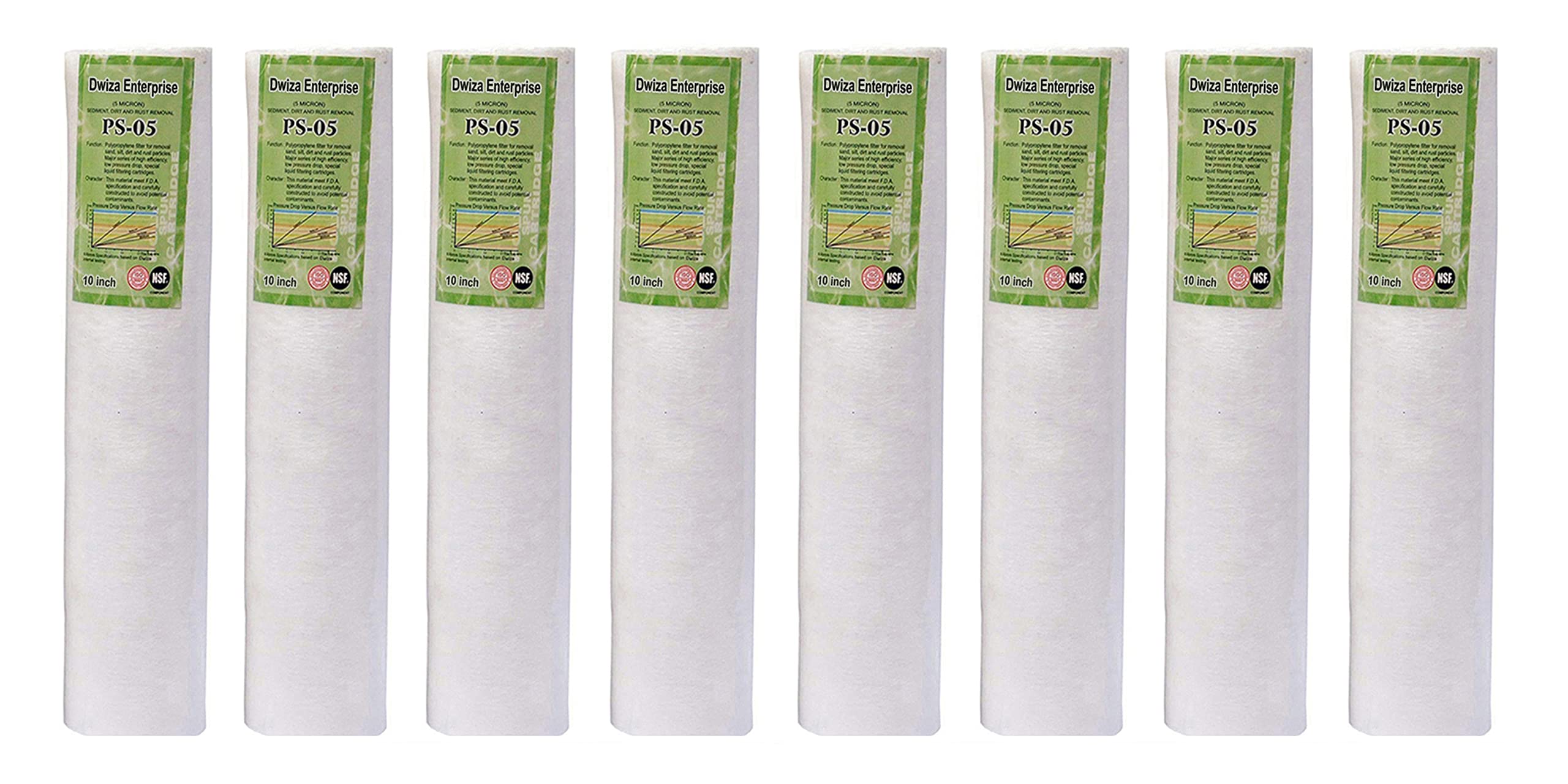 Dwiza Enterprise PP Spun Filter 10 Inch 5 Micron Water Filter Candles | Cartridge | Pre Filter | Outer Filter Candle for All Type RO Water Purifier - Spun Filter 08 Pic
