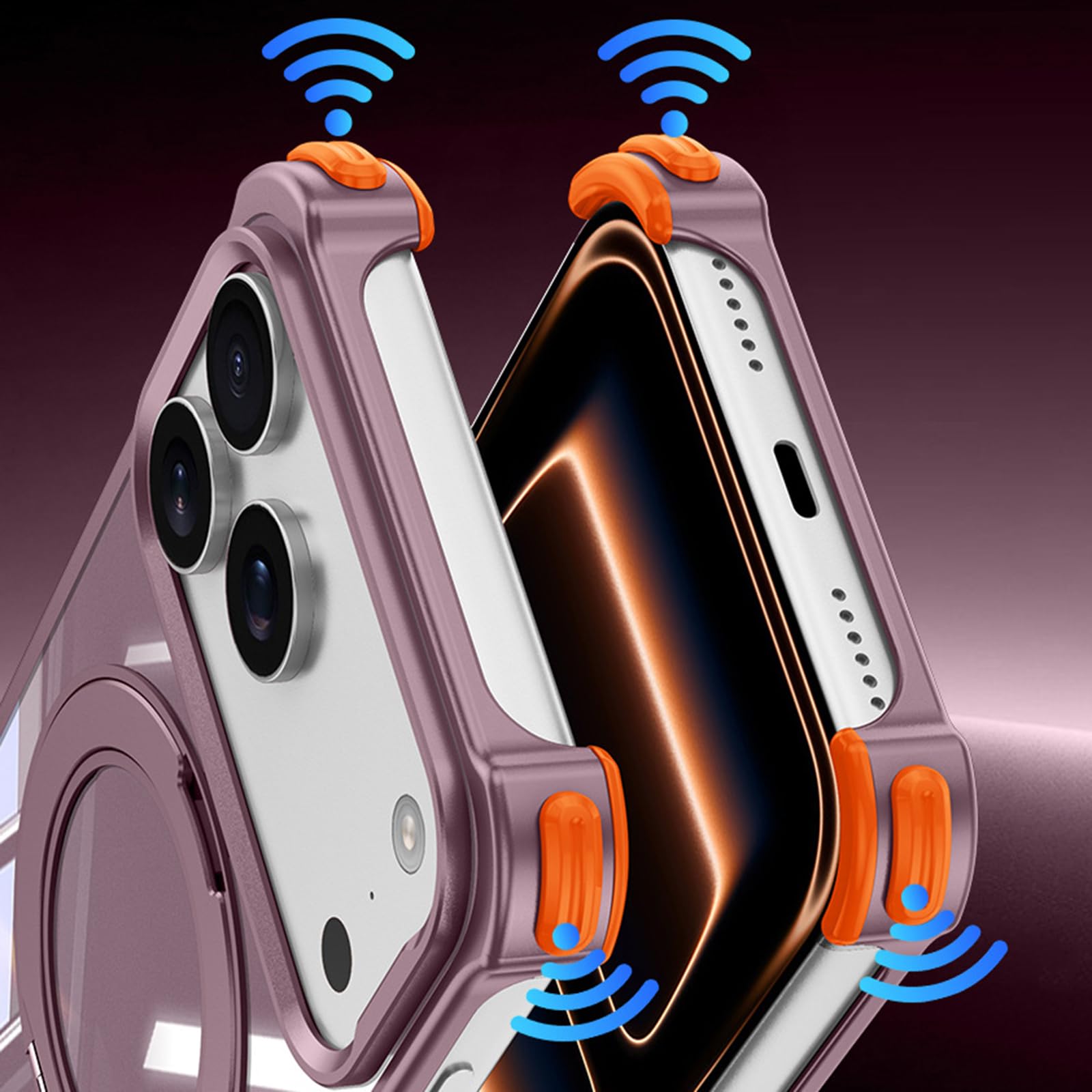 Magnética Funda para iPhone 18 Pro Max, Delgado Ligero Métal Sin Marco