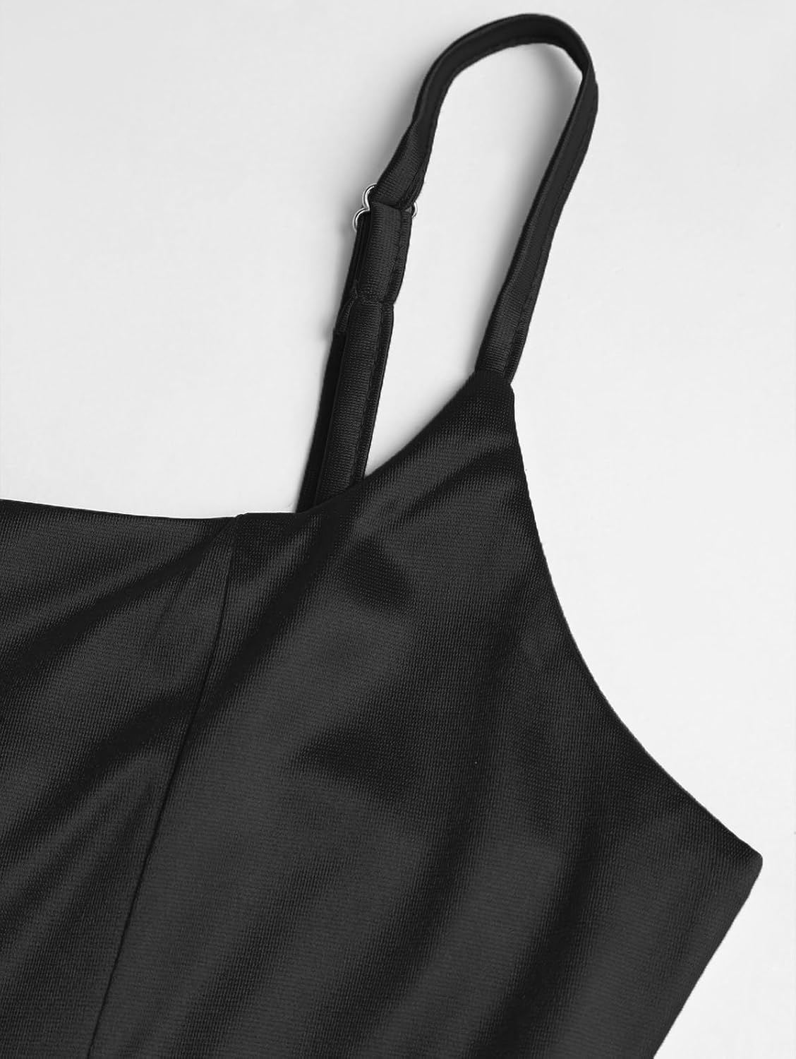 ZAFUL SPORTS Women’s Elegant Ruched Maxi Dress – Spaghetti Strap Bodycon Party Dress with Slit & Open Back - Image 7