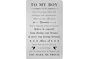 Unique Engraved Gifts for Son from Mom - Special Son Wallet Insert...