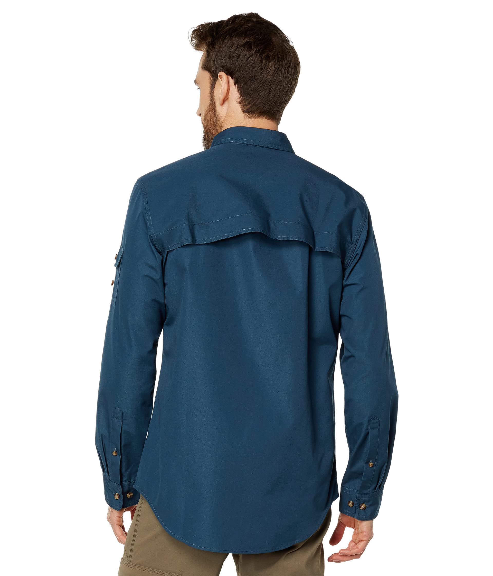 Fjällräven Singi Trekking Shirt | Aus weich vorgewaschenem G-1000®-Gewebe. Zwei Brusttaschen und eine Ärmeltasche, alle mit Patte und Knopf.