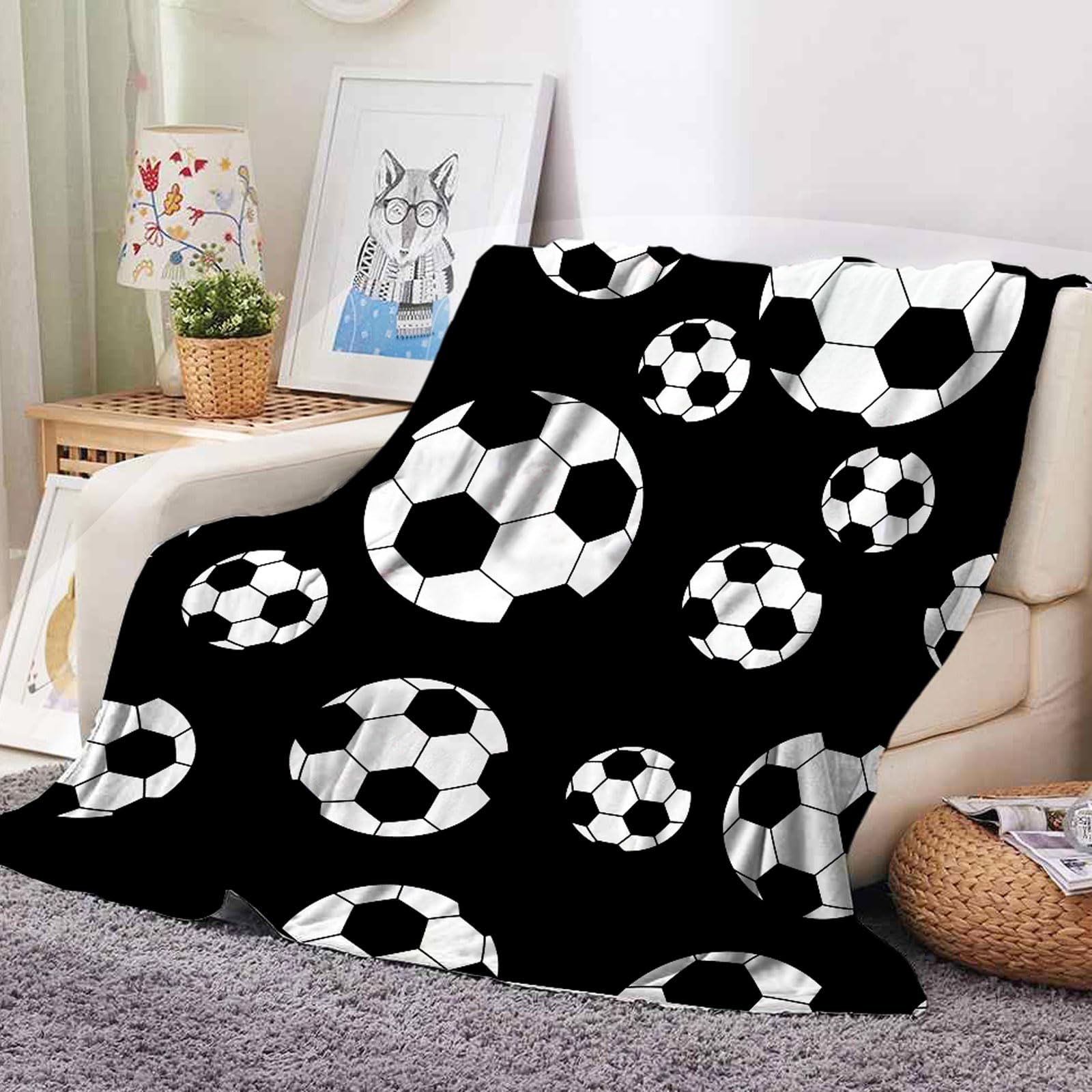 Voetbalknuffeldeken