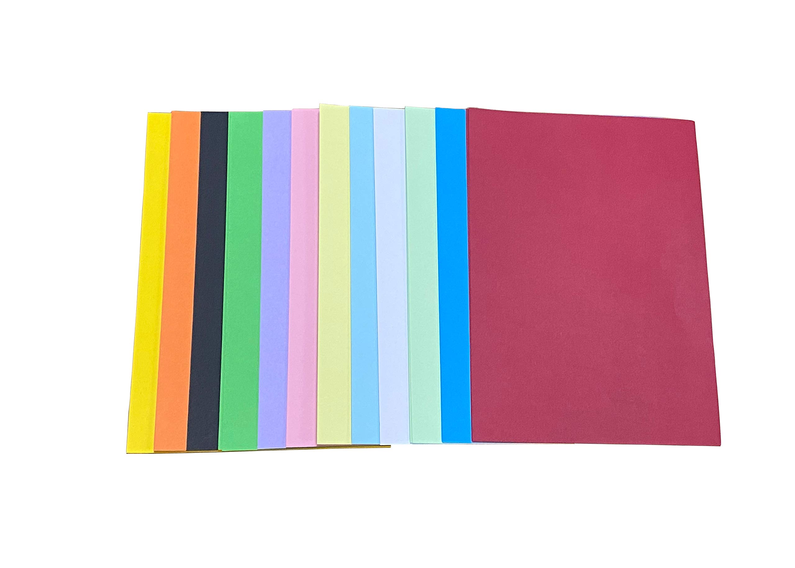 Pack 300 Hojas Cartulina A4 Colores 70 G/m² - Papel Para Manualidades, Origami, Impresión, 10 Tonos