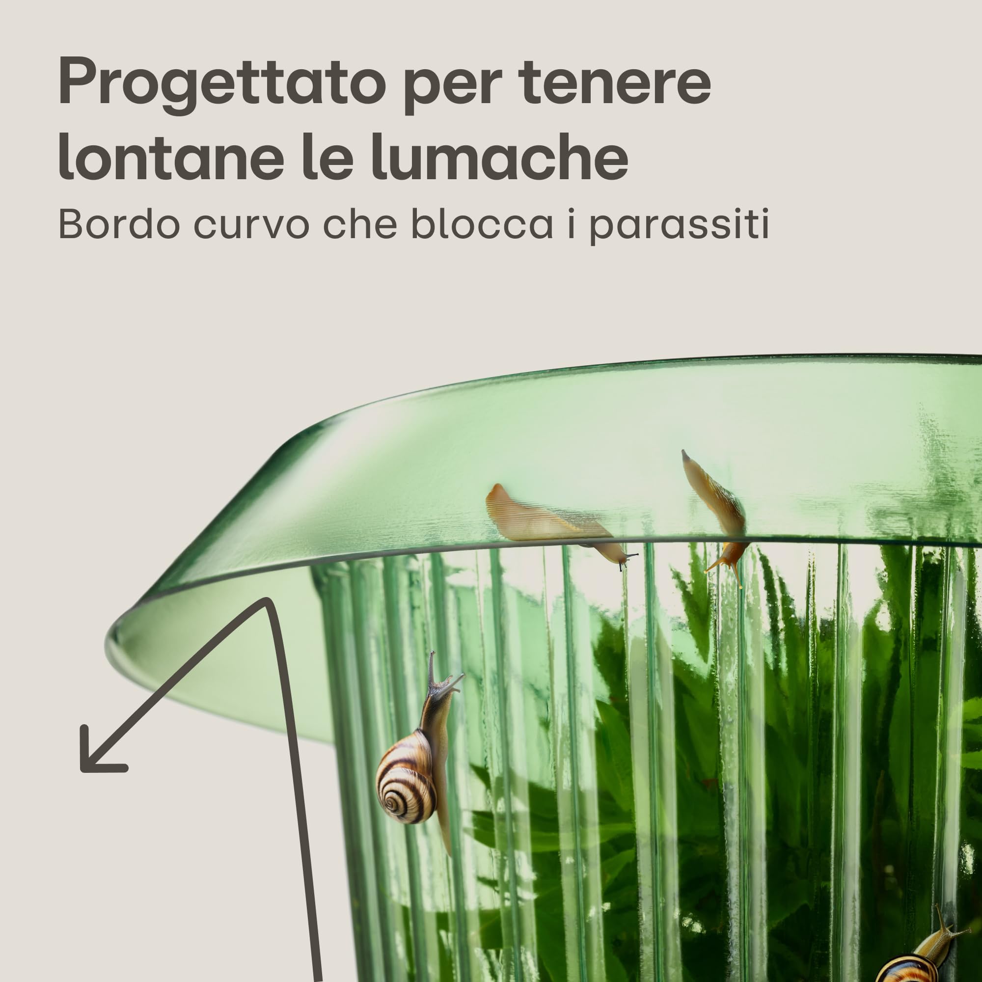 Praknu Anti Lumache Anelli - 10 Pezzi Protezione Contra Lumache Riutilizzabili - Durevole - Resistente alle Intemperie - per Lattughe, Ortaggi E Fiori - Efficace Lumaca Bariere
