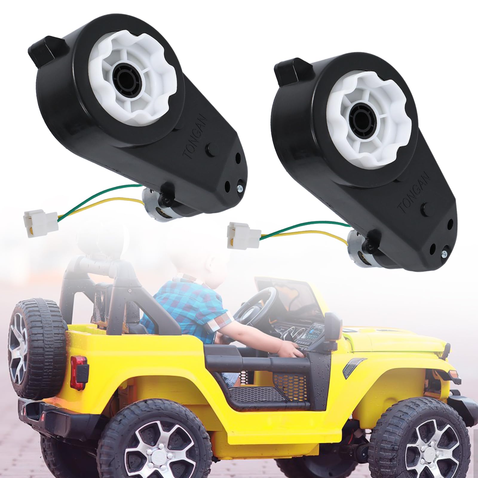 24 V RS550 - Scatola di trasmissione motore elettrico, 2 pezzi, 40000 giri/min, motore elettrico, cambio per auto dei bambini, giocattolo di ricambio
