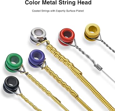 POGOLAB Guitar Strings, Acoustic Guitar Strings, 6 Strings Set, Hexagonal Carbon Core 75/25 Bronze, Light, 12-53, 10 Packs