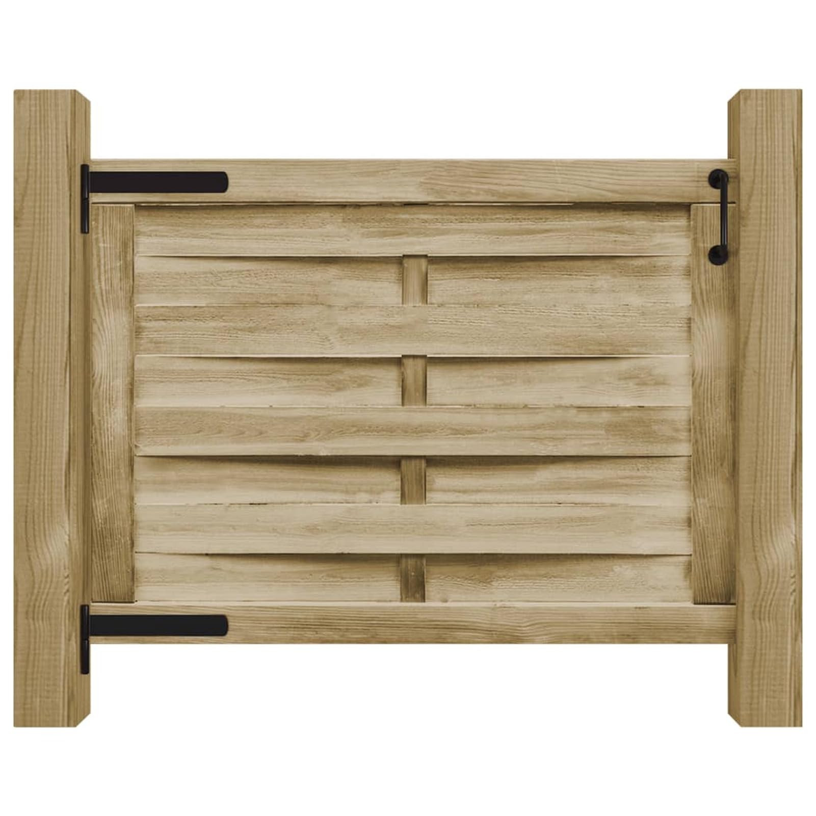 Massives Kiefernholz Gartentor 100x75cm, grün imprägniert, wetterfest - Terrasseneingangstor Model45308