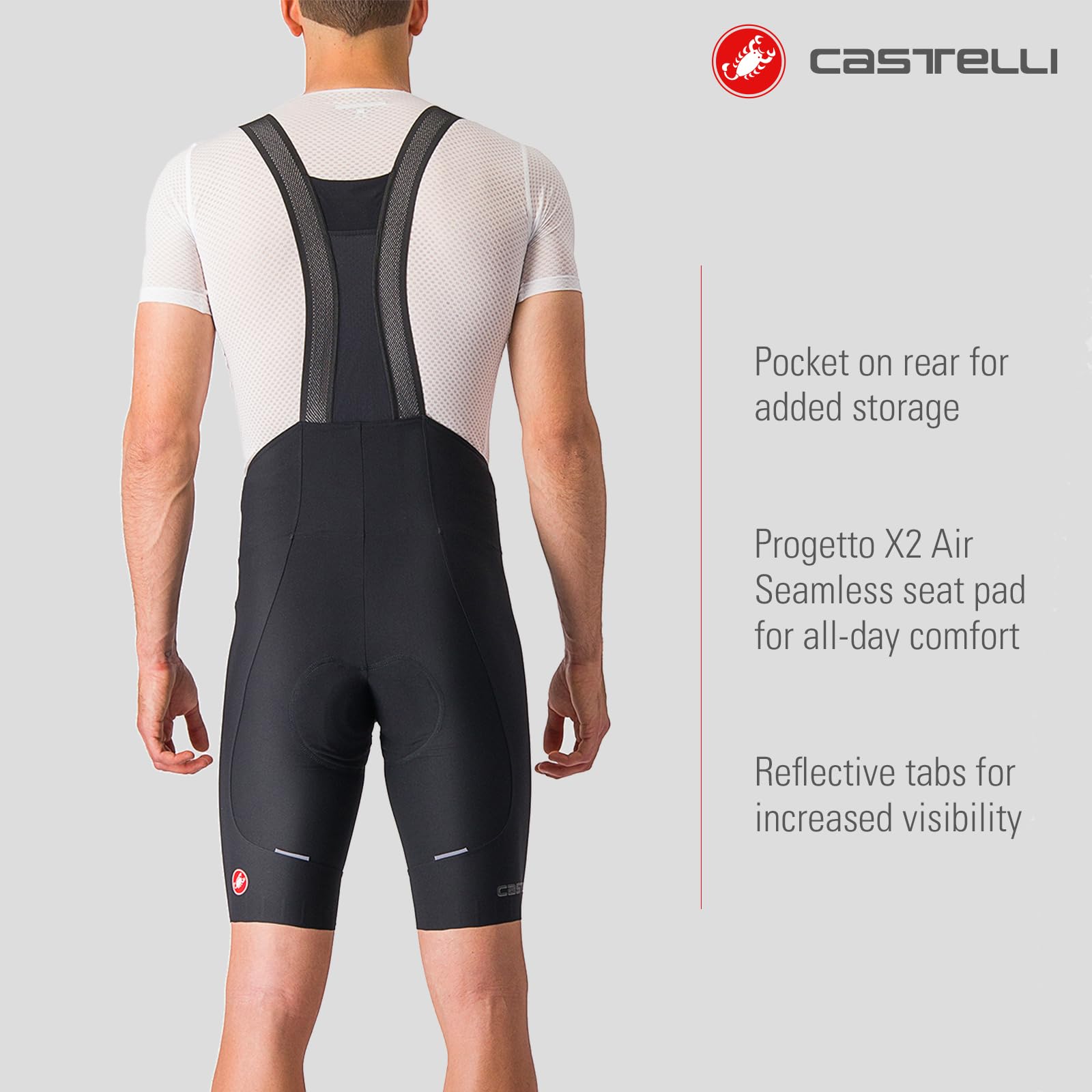 CASTELLI Espresso Bibshort - spodnie motocyklowe Mężczyźni