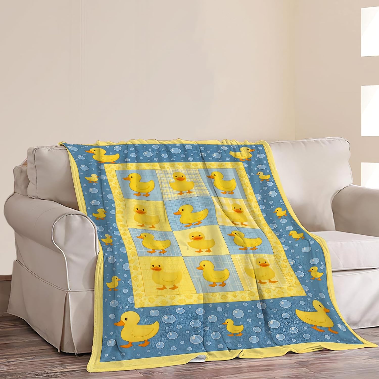 Duck Blanket Gifts for Duck Lover Ducks Throw Blanket Soft Cozy Fleece Fuzzy Plush Flannel Blankets for Women Girls Kids Teens Adults 50"X40" - Image 6