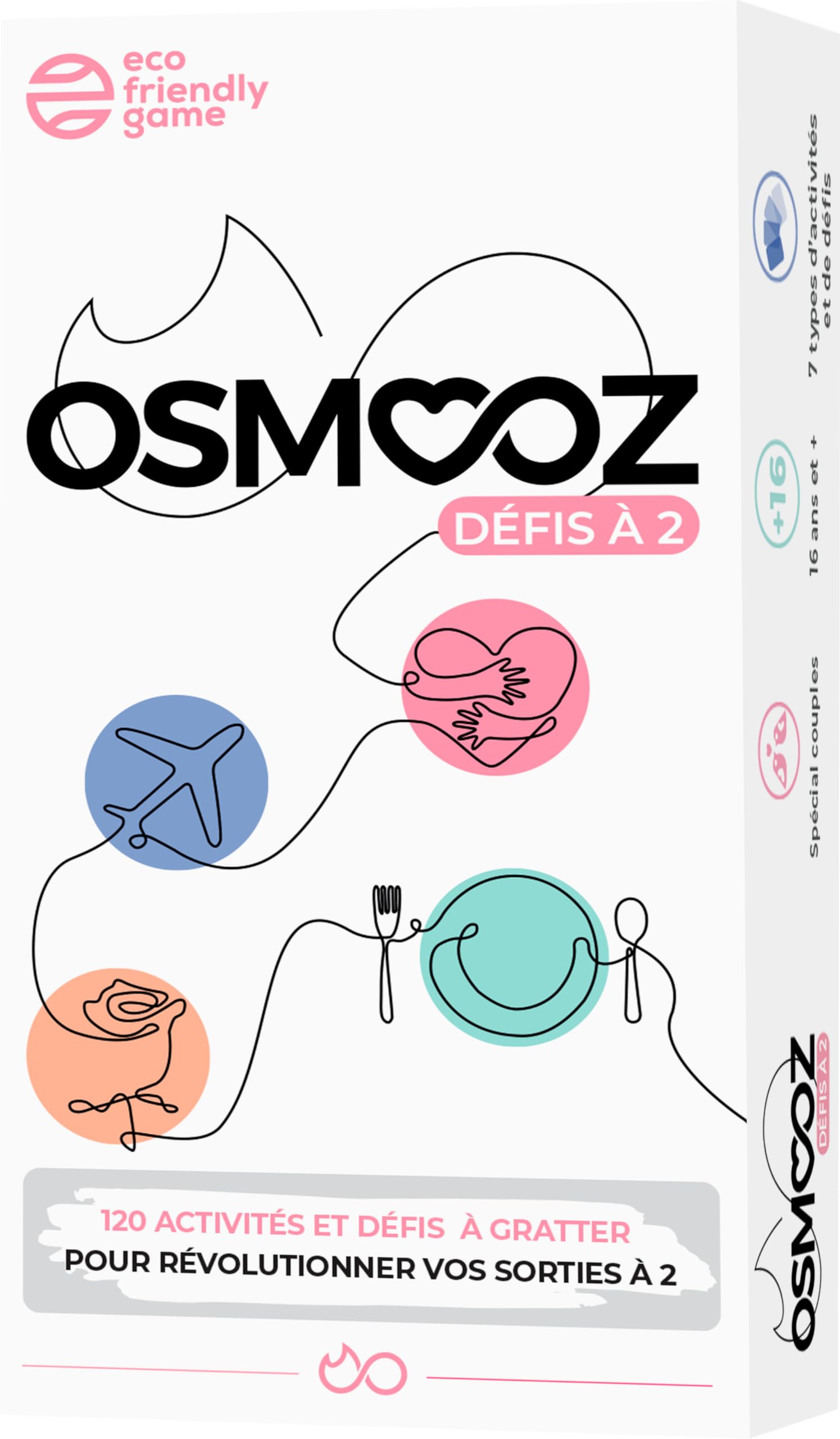 JUDUKU Couple Game – Osmooz Challenges to 2 – Board Games – Card Game – Women's Gift – Men's Gift – Original Couple Gift – Valentine's Day Gift