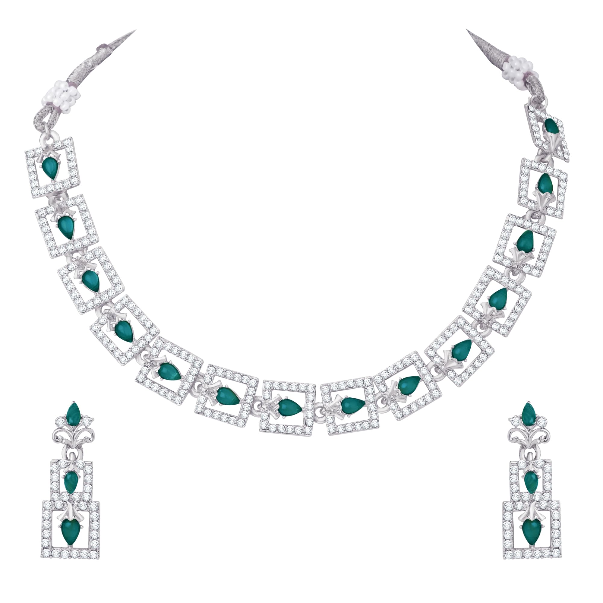 See full amazon price history chart for Atasi International Silver Plated Green Crystal Necklace Jewellery Set For Women and Girls for Party, Wedding, and Festive (RDG5904) Atasi International Silver Plated Green Crystal Necklace Jewellery Set For Women and Girls for Party, Wedding, and Festive (RDG5904) (B0DFVJRTQV) Amazon Price History, Amazon Price Tracker