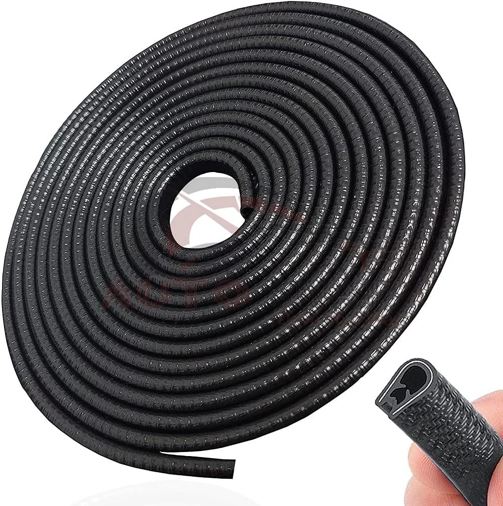 Car Door Edge Guards U Shape Edge Trim Rubber Seal Protector Guard Strip Car Protection Door Edge Fit for All Cars Black