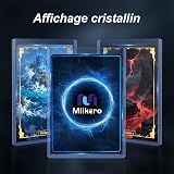 Mlikero 200 Sleeve Carte en Plastique dur, Protection Card Sleeves pour MTG, Cartes à Collectionner, Cartes de Sport, Protege Carte 3x4 Pouces (100 Sleeves Rigides + 100 Sleeves Transparents) - 4