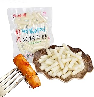 Korean Rice Cakes Tteokbokki Stick Gluten Free Tteok Pasta Asian Snacks & Food, Gluten Free(400g, 14.1oz)