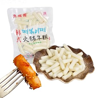 Korean Rice Cakes Tteokbokki Stick Gluten Free Tteok Pasta Asian Snacks & Food, Gluten Free400g, 14.1oz