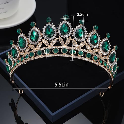 Miniatura 5 de Kamirola Tiaras Corona de Princesa para Mujeres Diademas de Cristal para Novia, Princesa para Boda y Fiesta (TR21)