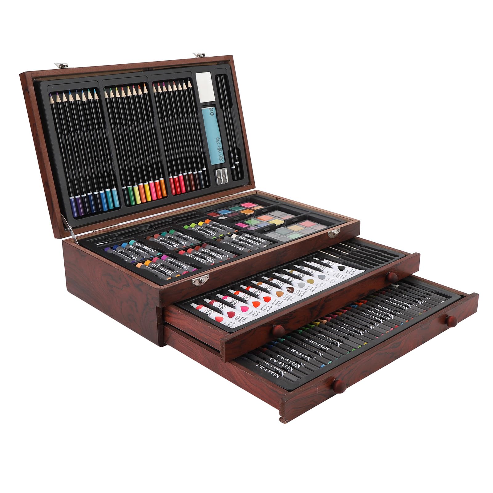 HEEPDD Deluxe Professional Color Set, 145 szt. Rzemiosła Rysowanie Zestawu do Malowania Nan
